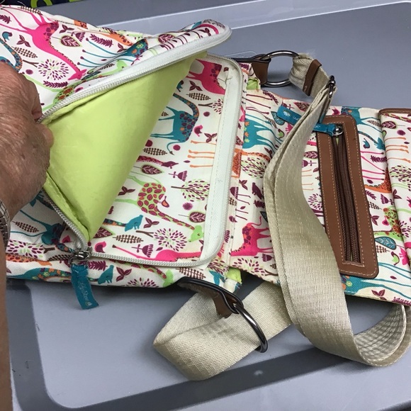 LILY BLOOM  cross body bag Zippers, bucket bag, 1 strap, adjustable, flap - Picture 3 of 7